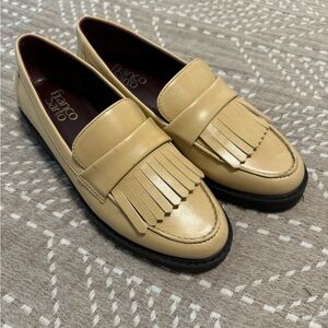 Franco Sarto Women’s Size 7 Beige Cello Chunky Kilt Loafers